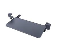 Tyvotrend Plateau pour Clavier et Souris Coulissant, Ergonomique Coulissant Support Clavier Montage sous Un Bureau, avec Supports en C, pour Bureau Domicile, Noir, 52 X 25cm