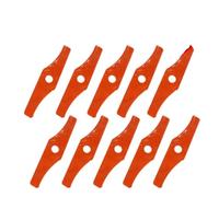 TYVSBCXDFR Lame De Tondeuse À Gazon, Remplacement De La Lame De Coupe 2T/3T | Tête de coupe-brosse universelle en Nylon, for tondeuses à gazon à gaz/électriques, coupe-herbe(2T Nylon blade 10pcs)