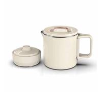 TYXFSMYXGS Bouilloire Électrique Portable 600 ML Pliable, Bouilloire de Voyage en Acier Inoxydable pour Thé et Café avec Contrôle de Température, Mousseur à Lait - Chauffe-Eau