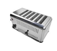 TYXFSMYXGS Grille-Pain à convoyeur Professionnel en Acier Inoxydable pour 4/6 tranches, 110 V, température réglable de 0 à 300 °C, trancheuse à Pain Haute Vitesse pour cafés Six