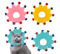 TYXHXTF 3 Pièces Chat Collier de Protection Collerette pour Chat Anti Morsure Collier Chats Colliers élisabéthains pour Chats, Finale Collerette Post-OP (Couronne)