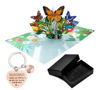 TYXHXTF Carte De Voeux, Carte Anniversaire, Carte Cadeau 3D pour un anniversaire, Retraite ou Comme Bon, Carte de Xœux Fleurs avec Enveloppe