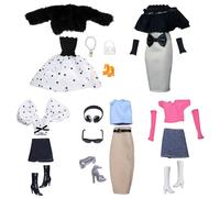 TYXHXTF Lot de 24 Vêtements et Accessoires Compatible avec Barbie, Vêtements pour Barbie, 11,5 Pouces Fille Kit de Mode
