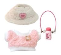 TYXHXTF Plush Cute Doll Clothes, Puppenkleidung, Passende Kleidung für Die Plüsch Toy, 17 cm Große Kleidung für Puppe