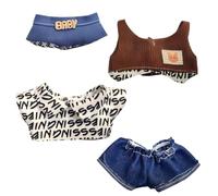 TYXHXTF Puppenkleidung, Plush Keyring, Passende Kleidung für Die Plüsch Toy, 17 cm Große Kleidung für Puppe