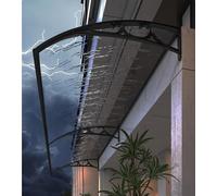 TYXQFKDM Window Awning,Exterior Roof Terrace Canopies,Front Door Awning Canopy, Polycarbonate Curved Window Awnings,Modern Patio Windows Balcony,Window Awning,Outdoor Sunlight Protection Ent