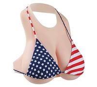 TYXYCYG Prothèses mammaires en Silicone pour travestis, Mastectomie, Cosplay - réalistes, Dos Nu, Souples,#3,G Cup