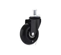 TYYCKJ 5Pack 2.5Inch PU Swivel CastersUniversal M6/M8/M10 Wheels for Carts Furniture DIY Projects & Optimal Mobility (M10X15mm) Lightweight & Durable Design