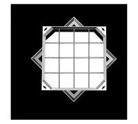 TYYCKJ Couvercle et Cadre de Regard carré Invisibles en Acier Inoxydable - 30 x 30 cm (11,8" x 11,8") pour Jardins, terrasses, Cours d'école et fosses septiques - Solution d'accès extérieur