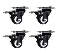 TYYCKJ roulettes de Meubles Robustes en Caoutchouc avec Frein, Lot de 4 Roues industrielles de 2 Pouces pour Une mobilité et Une stabilité optimales
