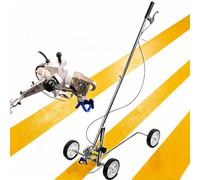 TYYZDM Road Marking Machine - Efficient Wheel Transfer Line Marker for Accurate Pavement Markings - Hand-Push Cold Spray Paint Line Drawing Car - Ideal for Runways, Parking Spaces & Road Markings