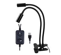 TYZK Accessoires pour microscopes Appareil photo numérique pour microscope stéréo avec double lumière spot à LED réglable avec pince USB durabilité et performance fiable(Warm White)