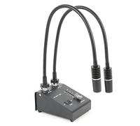 TYZK Accessoires pour microscopes Lumière à anneau à 60 LED pour microscope industriel de 6 W 6500 K à double col de cygne Durée et performances fiables(2 en 1 B)