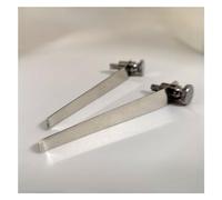 TYZK Accessoires pour microscopes Paire de Lames de Microscope en métal, Clips, Support presseur for Microscope Biologique stéréo Durabilité et Performances fiables(8.2cm)