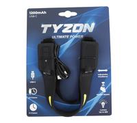 TYZON® Lampe Frontale LED Rechargeable - 135/283 Lumens - Détection Mains - USB-C - Bandeau en Silicone - Étanche IPX4 - Lumière Frontale & Spot - Activités Extérieures