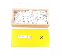 tyzqsm Boîte d'arithmétique mentale Montessori, Aides pédagogiques en Bois pour Les opérations mathématiques,Multiplication