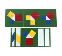 tyzqsm Matériel pédagogique Montessori de mathématiques Puzzle en Fer du théorème de Pythagore