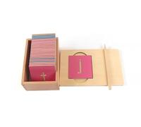 tyzqsm Tableau de traçage en Bois Montessori, Pratique d'écriture de Chaque côté, matériel pédagogique pour l'enseignement des Langues,Pinyin Copying Board