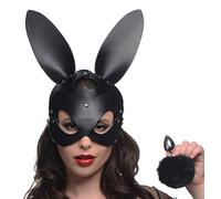 TZ Bunny Mask with Plug - Black