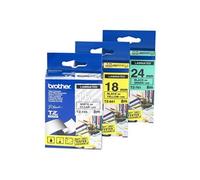 TZ145 - Blanc sur clair - rouleau (1,8 cm x 8 m) ruban laminé - pour P-Touch PT-1650, 18, 1830, 1880, 1950, 1960, 2100, 2110, 2430, 2700, 2710, 3600,