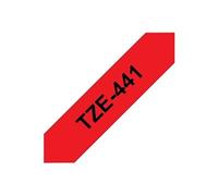 TZe-441 - Adhésif standard - Noir sur rouge - rouleau (1,8 cm x 8 m) 1 cassette(s) ruban laminé - pour Brother PT-D600; P-Touch PT-1880, D450, D800,