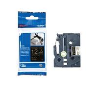 TZe-R334 - Satin - or sur noir - Rouleau (1,2 cm x 4 m) 1 cassette(s) bande de ruban - pour P-Touch PT-E310BTVP