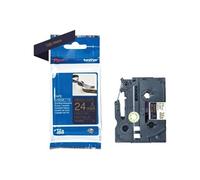 Brother TZe-Rn54 - Satin - or sur bleu marine - Rouleau (2,4 cm x 4 m) 1 cassette(s) bande de ruban - pour Brother PT-D600; P-Touch PT-2430, 2700, 3600, 7500, 7600, 9800, D800, E550, H500, P750 G
