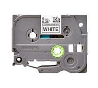 TZe-S221 - Adhésif extra fort - noir sur blanc - Rouleau (0,9 cm x 8 m) 1 cassette(s) ruban laminé - pour Brother PT-D210, D600, H110; P-Touch