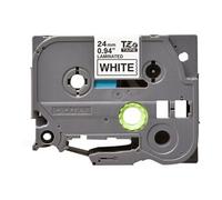 Brother TZES251 PTOUCH Ruban laminé 24 mm/8 m Blanc/Noir