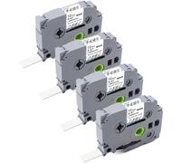 TZe TZ Ruban adhésif transparent laminé 12 mm 0,47 mm compatible avec Brother P Touch TZe-131 TZe131 avec ruban d'étiquettes Brother 12 mm 0,47 transparent pour PT-D210 PT-D220 PT-H110 PT-D600 PT-D400