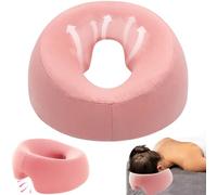 TZEKING Coussin Massage Visage,Oreiller Face Vers Le Bas,Oreiller de Massage Avec Trou,Coussin Massage Facial,Appuie-Tête De Massage,Coussin Face V-ers Le Bas,pour Spa Salon Beauté,Écoles et Bureaux