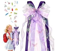 TZEKING Nœud Papillon en Organza 60x20cm,Nœud De Sac d'École,Accessoire De Coiffure en Ruban,Boucles De Ruban pour Les Fêtes à Thème,Les Cérémonies,Les Fêtes d'anniversaire