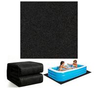 TZEKING Tapis de Sol pour Piscine 4m Rectangulaire, Bâche de Protection en Géotextile 200g/m², Antidérapant et Absorbant l'eau pour Piscine Hors Sol, Pliable et Résistant pour Jacuzzi et Spa