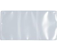 Tzf-1337 Lot De 10 Pochettes Transparentes Pour 3 Cartes D'identité, À 3 Compartiments, Pour Protection Des Billets De Voiture Et Permis De Conduire Européen, En Plastique Transparent