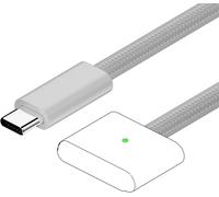 TZF-140 W Câble USB C vers Mag-3 Charge Rapide de Type C Convertisseur avec lumière LED Compatible avec MacBook Pro M1 2021/M2 2023 (14""/16""), MacBook Air M2 (13""/15""), M3/M3 Pro/M3 Max 2025
