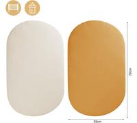 Tzf-2pcs Drap Housse Pour Couffin, Nacelle, Berceau Et Cododo - 70x35cm Matelas Bébé