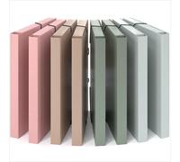 Tzf-Acropaq - 8 X Chemise À Élastiques A4 - Jusqu'à 250 Pages, Dos De 3 Cm, Fermeture Élastique, Terre, Collection De Couleurs Nature - Chemises À Dossier, Range Document