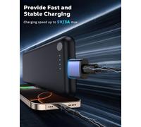 TZF-Adaptateur USB vers USB C 2 Pièces, 5Gbps Adaptateur Type C Femelle vers USB 3.0 Mâle Connecteur de Chargeur USB C Compatible avec iPhone 16 15 14 13, Apple Watch 10 9 8 7, AirPods 4, CarPlay