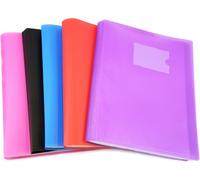 Tzf-Arpan ¿ Porte-Vues A4 Avec Couverture Flexible Pour L'école, Les Collèges, Les Bureaux, Les Professionnels, Les Entreprises, 62 Pochettes, 124 Vues, Couleur Aléatoire