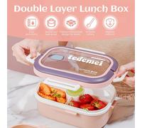 Tzf-Boîte À Lunch De 1930 Ml, Dernière Conception, Porte-Déjeuner, Bento Box Adaptée Au Micro-Ondes Et Au Lave-Vaisselle, Porte-Repas Chauffant, Schiscetta Déjeuner Pour Enfants, École, Bureau