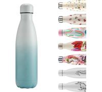 Tzf-Bouteille D'eau - Acier Inox Et Réutilisable - Étanche, Sans Condensation - Granite Dusty Teal, 500ml