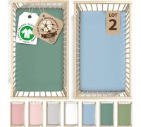 Tzf-Bunnyjik \U2013 Drap Housse 40x76 Cm Pour Lit Bébé Snuzpod 4 \U2013 Coton Biologique Certifié Gots \U2013 Épais (190gsm) Et Ultra Doux \U2013 Drap Housse 100% Coton Bio Enfant