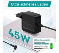 TZF-Chargeur ASUS 45W pour Ordinateur Portable Vivobook 14 15 S433/S15 S533/R540L/X540LA/X541UA/X553MA/X540MA, Zenbook 13 UX305/UX410UA - 4,0x1,35mm 19V 2.37A ASUS Adaptateur(avec connecteur 5,2 × 3
