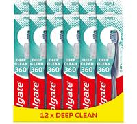 Tzf-Colgate - Brosse À Dents 360 Deep Clean - Brins Souples - Pack Famille - Lot De 12 Brosses À Dents