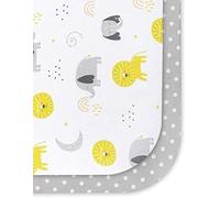 Tzf-Draps Housse Couffin Et Nacelle 35x75 Cm, Parure 2 Pcs 100% Coton - 2 Drap Housses Protégé Matelas Compatible Avec Tous Les Berceau Couffin Et Nacelle Ronde Et Ovale