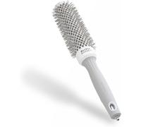 Tzf-Expert Blowout Speed ¿ Blanc & Gris - 35 - Brosse Ronde En Céramique Avec Un Barrilet Extra Long Pour Des Brushings 25% Plus Rapides