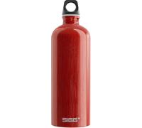 Tzf-- Gourde Aluminium - Traveller Red - Certifiée Neutre En Co2 - Convient Aux Boissons Gazeuses - Étanche & Légère - Sans Bpa - Pour Sport, Camping, Randonnée - Rouge - 1l