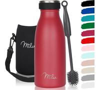 Tzf-Gourde En Acier Inoxydable 350 Ml 500 Ml, 750 Ml, 1000 Ml, 1,5 L \U2013 Bouteille Isotherme, Bouteille D'eau Isolée, Double Paroi Anti-Fuite, Convient Aux Acides Carboniques (Rouge, 350ml)