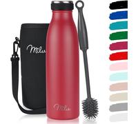 Tzf-Gourde En Acier Inoxydable 350 Ml 500 Ml, 750 Ml, 1000 Ml, 1,5 L \U2013 Bouteille Isotherme, Bouteille D'eau Isolée, Double Paroi Anti-Fuite, Convient Aux Acides Carboniques (Rouge, 500ml)