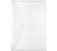 Tzf-Herlitz 10657930 Porte-Documents A4 Avec Bouton Pression, Lot De 6, Incolore. Neutre